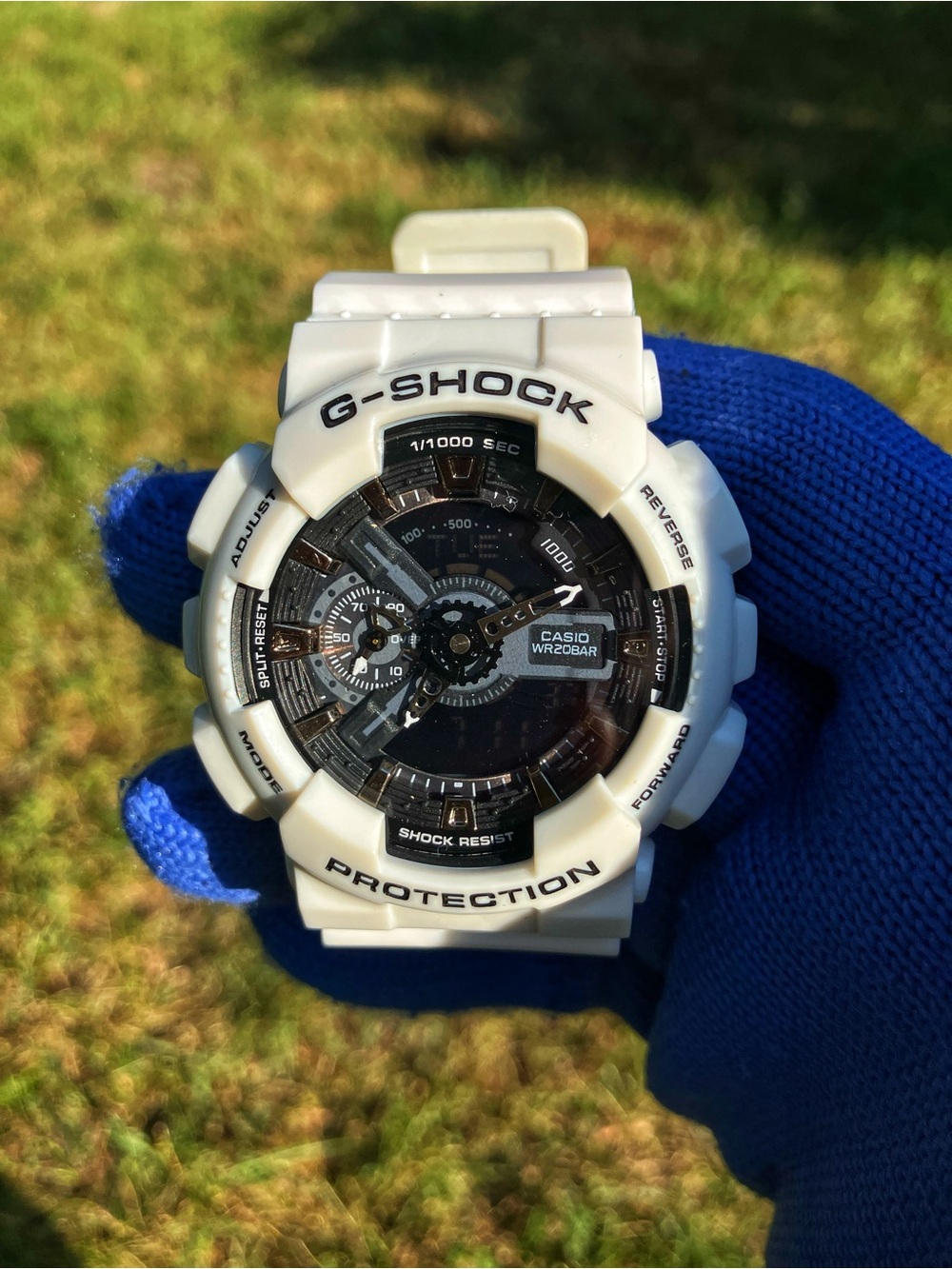 Custom G Shock Black and White Colorway